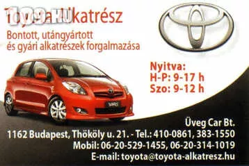 Toyota alkatrészek Budapest